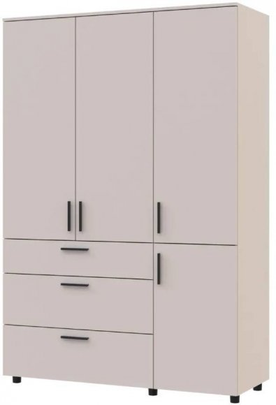 Шафа для одягу Doros Торн Кашемір 3 ДСП/3Ш (полиці) 135х51.6х200 (DRS-012060)