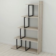 Етажерка Ferrum-decor Стелла 1600x1020x300 Чорний метал ДСП Дуб Сонома (FRD-103465)