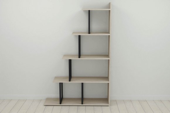 Етажерка Ferrum-decor Стелла 1600x1020x300 Чорний метал ДСП Дуб Сонома (FRD-103465) Етажерка Ferrum-decor Стелла 1600x1020x300 Чорний метал ДСП Дуб Сонома (FRD-103465)