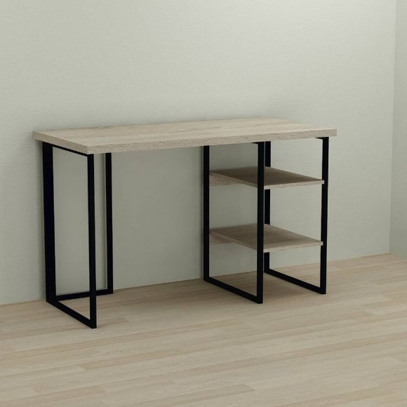 Письмовий стіл Ferrum-decor Кевін 76x140x70 чорний ДСП Дуб Сонома 32мм (FRD-103843) Письмовий стіл Ferrum-decor Кевін 76x140x70 чорний ДСП Дуб Сонома 32мм (FRD-103843)