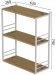 Книжкова полиця універсальна Ferrum-decor Стім 2 74x63x26 білий ДСП Дуб Артизан 16мм (FRD-104111) Книжкова полиця універсальна Ferrum-decor Стім 2 74x63x26 білий ДСП Дуб Артизан 16мм (FRD-104111)