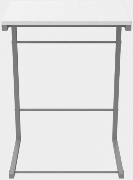 Столик приставний Террі Ferrum-decor 650x440x330 Сірий метал ДСП Біле 16 мм (FRD-104662)