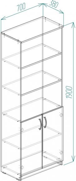 Шафа Анжело Ferrum-decor на 5 полиць з 2 дверима 1900x700x380 ДСП Дуб Сонома 16 мм (FRD-105034) Шафа Анжело Ferrum-decor на 5 полиць з 2 дверима 1900x700x380 ДСП Дуб Сонома 16 мм (FRD-105034)