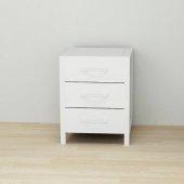 Тумба універсальна Ferrum-decor Вів'єн 3 50x41x40 білий ДСП Біле 16мм (FRD-104191)