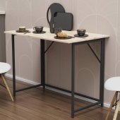 Стіл розкладний Моріс Ferrum-decor 750x1000x600 Чорний метал ДСП Дуб Сан-Марино 16 мм (FRD-104670)