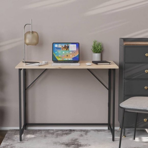 Стіл розкладний Моріс Ferrum-decor 750x1000x600 Чорний метал ДСП Дуб Сан-Марино 16 мм (FRD-104670) Стіл розкладний Моріс Ferrum-decor 750x1000x600 Чорний метал ДСП Дуб Сан-Марино 16 мм (FRD-104670)