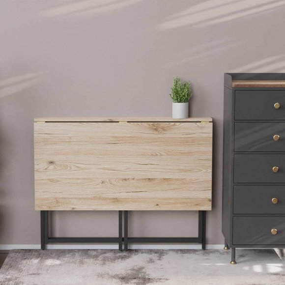 Стіл розкладний Моріс Ferrum-decor 750x1000x600 Чорний метал ДСП Дуб Сан-Марино 16 мм (FRD-104670) Стіл розкладний Моріс Ferrum-decor 750x1000x600 Чорний метал ДСП Дуб Сан-Марино 16 мм (FRD-104670)