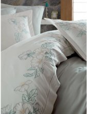 Постільна білизна сатин з вишивкою Hare Maldiv євро svt-2000022294966