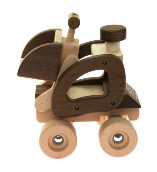 Машинка дерев'яна Екскаватор натуральний 55910 Машинка дерев'яна Екскаватор натуральний 55910