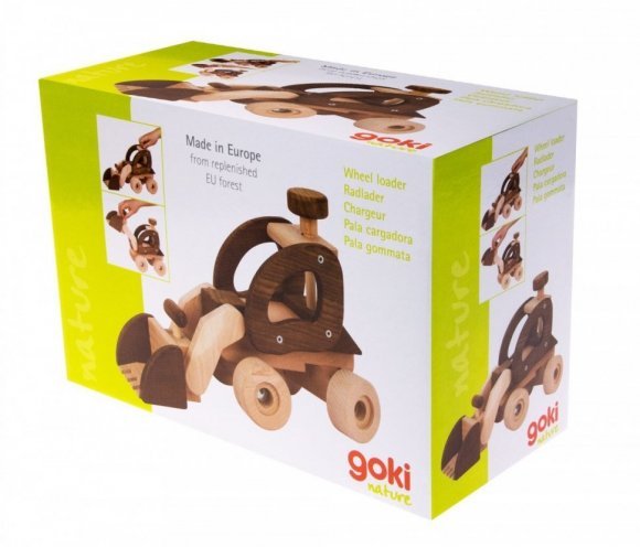 Машинка дерев'яна Екскаватор натуральний 55910 Машинка дерев'яна Екскаватор натуральний 55910