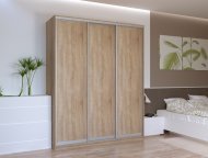 Шафа-купе трьохдверна Doros Сіті Лайт 180х60х225 см Дуб сонома (DRS-011095) Шафа-купе трьохдверна Doros Сіті Лайт 180х60х225 см Дуб сонома (DRS-011095)