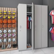 Шафка в роздягальню на 2-і секції Doros 60х52х180 Сірий (DRS-011221) Шафка в роздягальню на 2-і секції Doros 60х52х180 Сірий (DRS-011221)