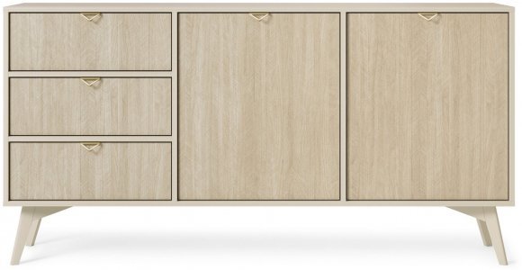 Комод Perfect Home Форест / Forest KSZ158 2-дверний з 3 шухлядами Беж пісочний/ялиця сканді (PFH-091483)