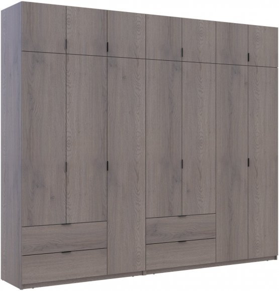 Комплект шаф для одягу Doros Лукас (2 шт.) 280х50х240 см Канноло (DRS-011853) Комплект шаф для одягу Doros Лукас (2 шт.) 280х50х240 см Канноло (DRS-011853)
