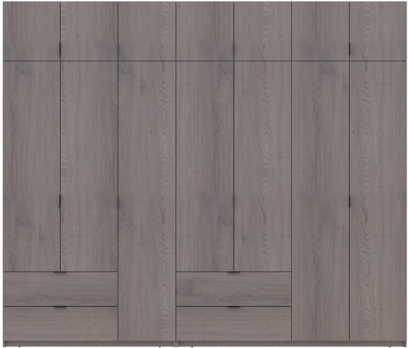 Комплект шаф для одягу Doros Лукас (2 шт.) 280х50х240 см Канноло (DRS-011853) Комплект шаф для одягу Doros Лукас (2 шт.) 280х50х240 см Канноло (DRS-011853)