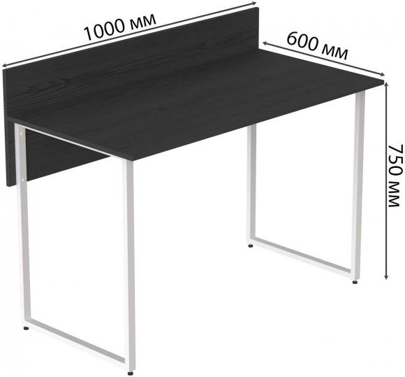 Комп'ютерний стіл Ferrum-decor Скай 75x100x60 білий ДСП Сосна Кембра 16мм (FRD-101065)