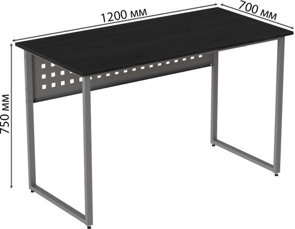 Комп'ютерний стіл Ferrum-decor Майк 75x120x70 сірий ДСП Сосна Кембра 32мм (FRD-101816)