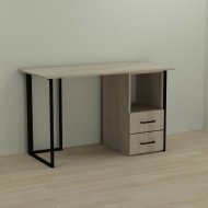 Письмовий стіл Ferrum-decor Отто 75x120x70 чорний ДСП Дуб Сонома 16мм (FRD-103592)