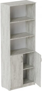 Шафа Анжело Ferrum-decor на 5 полиць з 2 дверима 1900x700x380 ДСП Бетон 16 мм (FRD-105036)