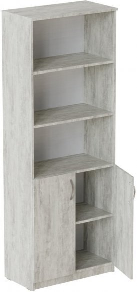 Шафа Анжело Ferrum-decor на 5 полиць з 2 дверима 1900x700x380 ДСП Бетон 16 мм (FRD-105036) Шафа Анжело Ferrum-decor на 5 полиць з 2 дверима 1900x700x380 ДСП Бетон 16 мм (FRD-105036)