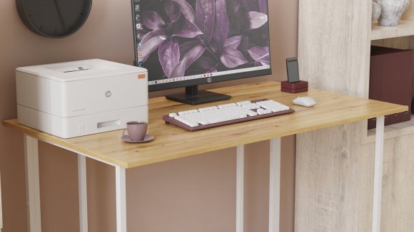 Комп'ютерний стіл Ferrum-decor Ханна 75x140x70 білий ДСП Дуб Артизан 16мм (FRD-106229) Комп'ютерний стіл Ferrum-decor Ханна 75x140x70 білий ДСП Дуб Артизан 16мм (FRD-106229)