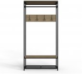 Вішалка модульна підлогова Ferrum-decor Треліс 15 180x90x38 чорний ДСП Дуб Сонома 16мм (FRD-104364) Вішалка модульна підлогова Ferrum-decor Треліс 15 180x90x38 чорний ДСП Дуб Сонома 16мм (FRD-104364)