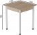 Стіл кухонний Ferrum-decor Агата 75x70x70 Білий ДСП Сан-Марино 16мм (FRD-105633)