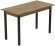 Стіл кухонний Ferrum-decor Маріо 75x120x70 Чорний ДСП Дуб Артизан 16мм (FRD-105733)