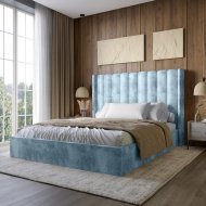 Двоспальне ліжко LION Ніно 160x200 см SILK 501 Небесно-блакитний (LION-045048) Двоспальне ліжко LION Ніно 160x200 см SILK 501 Небесно-блакитний (LION-045048)