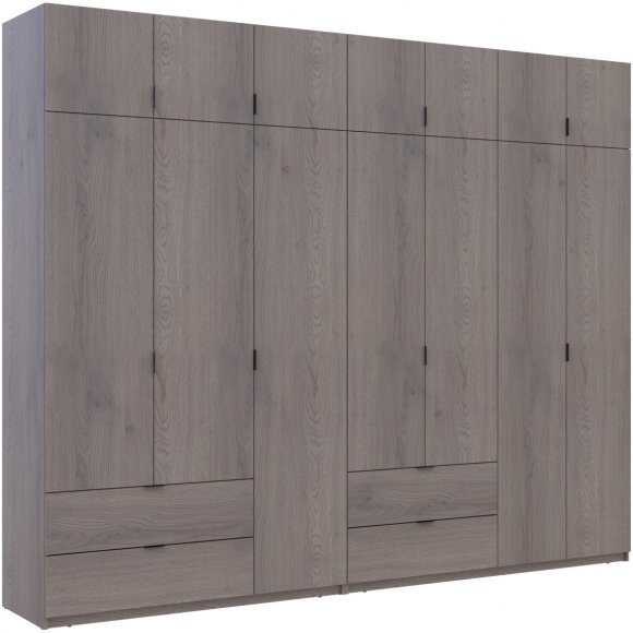 Комплект шаф для одягу Doros Лукас (2 шт.) 295х50х240 см Канноло (DRS-011854) Комплект шаф для одягу Doros Лукас (2 шт.) 295х50х240 см Канноло (DRS-011854)