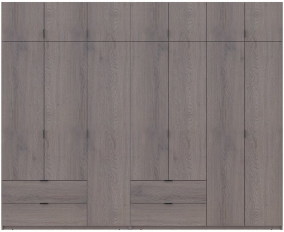 Комплект шаф для одягу Doros Лукас (2 шт.) 295х50х240 см Канноло (DRS-011854) Комплект шаф для одягу Doros Лукас (2 шт.) 295х50х240 см Канноло (DRS-011854)