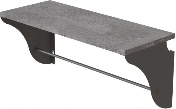 Настінна полиця Ferrum-decor Комфі 260x500x240 метал Сірий ДСП Бетон 16 мм (FRD-102736) Настінна полиця Ferrum-decor Комфі 260x500x240 метал Сірий ДСП Бетон 16 мм (FRD-102736)