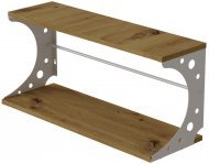 Настінна полиця Ferrum-decor Букін 330x500x240 метал Білий ДСП Дуб Артизан 16 мм (FRD-102854) Настінна полиця Ferrum-decor Букін 330x500x240 метал Білий ДСП Дуб Артизан 16 мм (FRD-102854)