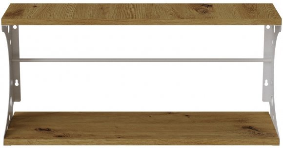 Настінна полиця Ferrum-decor Букін 330x500x240 метал Білий ДСП Дуб Артизан 16 мм (FRD-102854) Настінна полиця Ferrum-decor Букін 330x500x240 метал Білий ДСП Дуб Артизан 16 мм (FRD-102854)
