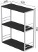 Книжкова полиця універсальна Ferrum-decor Стім 2 74x63x26 білий ДСП Сосна Кембра 16мм (FRD-104114)