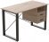 Письмовий стіл із ящиками Ferrum-decor Оскар 750x1200x700 метал Чорний ДСП Дуб Сан-Марино 16 мм (FRD-103256)