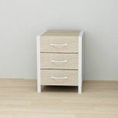 Тумба універсальна Ferrum-decor Вів'єн 3 50x41x40 білий ДСП Дуб Сонома 16мм (FRD-104193)