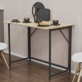 Стіл розкладний Моріс Ferrum-decor 750x1000x600 Чорний метал ДСП Дуб Сонома 16 мм (FRD-104672)