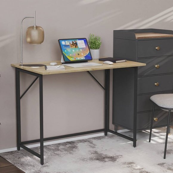 Стіл розкладний Моріс Ferrum-decor 750x1000x600 Чорний метал ДСП Дуб Сонома 16 мм (FRD-104672) Стіл розкладний Моріс Ferrum-decor 750x1000x600 Чорний метал ДСП Дуб Сонома 16 мм (FRD-104672)