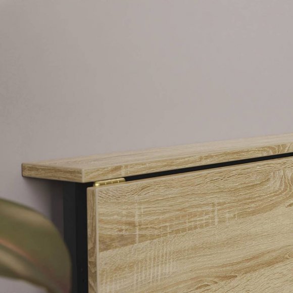 Стіл розкладний Моріс Ferrum-decor 750x1000x600 Чорний метал ДСП Дуб Сонома 16 мм (FRD-104672) Стіл розкладний Моріс Ferrum-decor 750x1000x600 Чорний метал ДСП Дуб Сонома 16 мм (FRD-104672)