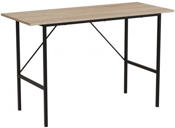 Стіл письмовий Line Тайм Ferrum-decor 750x1200x500 Чорний метал ДСП Дуб Сонома 16 мм (FRD-104881)