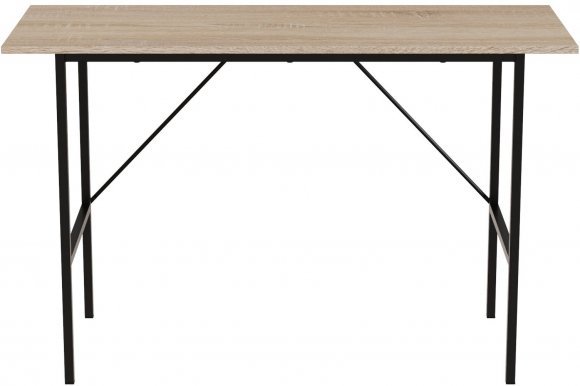 Стіл письмовий Line Тайм Ferrum-decor 750x1200x500 Чорний метал ДСП Дуб Сонома 16 мм (FRD-104881)
