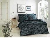Постільна білизна сатин Digital Petrol сімейна 145х210 см