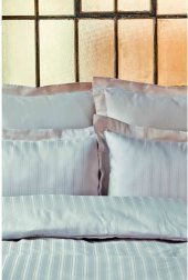 Постільна білизна сатин Charm bold pudra пудра євро 200х220 см