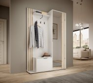 Передпокій з дзеркалом Perfect Home Неллі / Nelly 2-дверний Білий/дуб артизан (PFH-091303) Передпокій з дзеркалом Perfect Home Неллі / Nelly 2-дверний Білий/дуб артизан (PFH-091303)