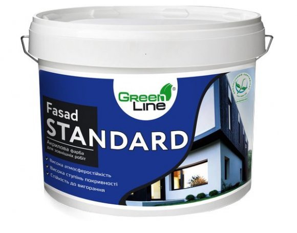 Фасадна акрилова фарба Fasad Standard 1л.
