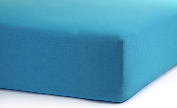 Простирадло на резинці Софт Найт бірюзова трикотаж 90х200 см