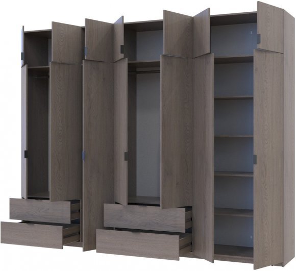 Комплект шаф для одягу Doros Лукас (2 шт.) 300х50х240 см Канноло (DRS-011855) Комплект шаф для одягу Doros Лукас (2 шт.) 300х50х240 см Канноло (DRS-011855)