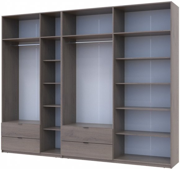 Комплект шаф для одягу Doros Лукас (2 шт.) 300х50х240 см Канноло (DRS-011855) Комплект шаф для одягу Doros Лукас (2 шт.) 300х50х240 см Канноло (DRS-011855)