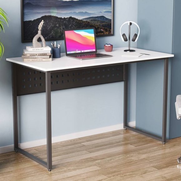 Письмовий стіл Ferrum-decor Майк 75x100x60 чорний ДСП Біле 16мм (FRD-103847)